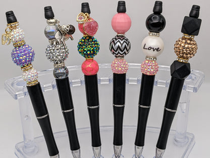 Designer Beaded pens Black