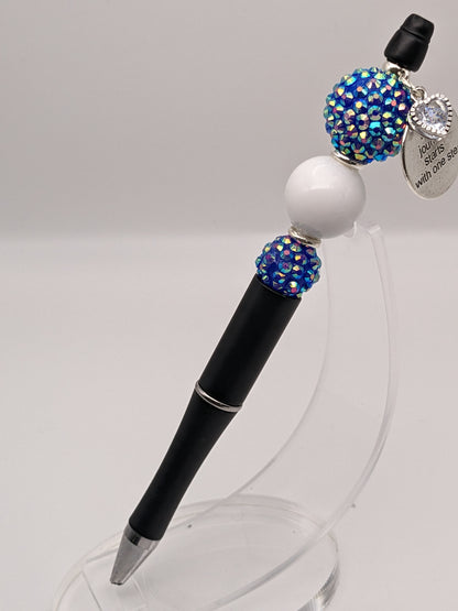 Designer Beaded pens Black