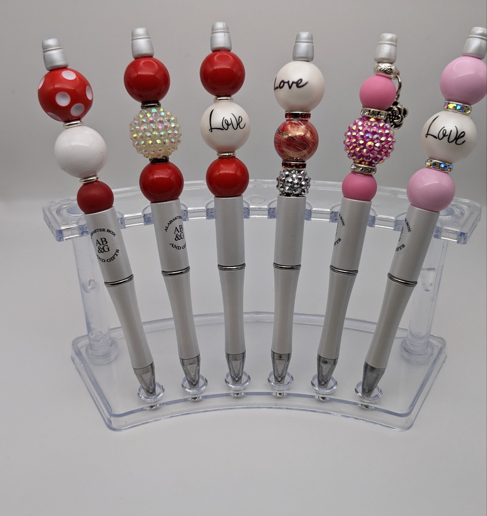 Decorative Plastic Beaded Pens for DIY Blank Round Beads Beadable Designs  Add a White Bling Spacer with Refill Ink - China Ball Pen, Stylus Pen