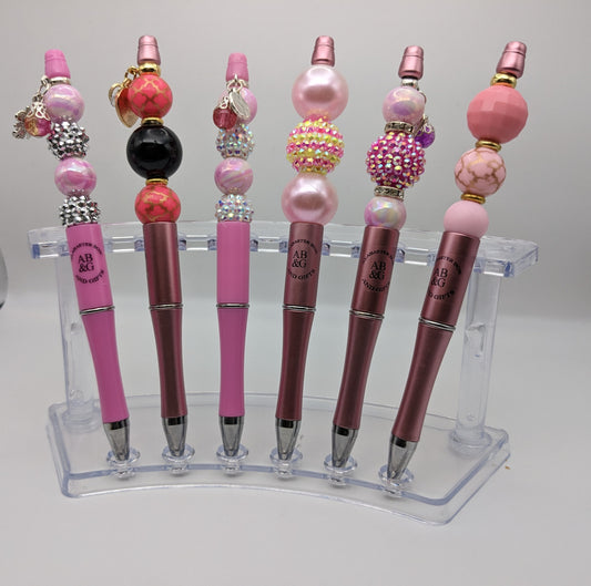 Designer Beaded pens Pink