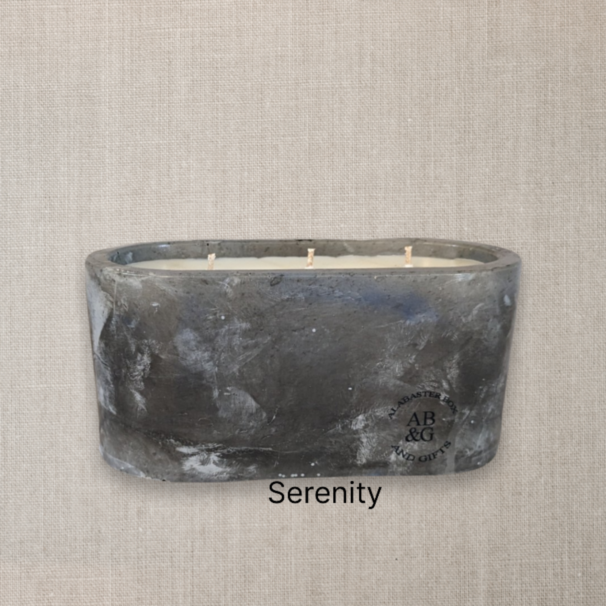 Concrete coconut wax candle 11oz. ( Serenity)