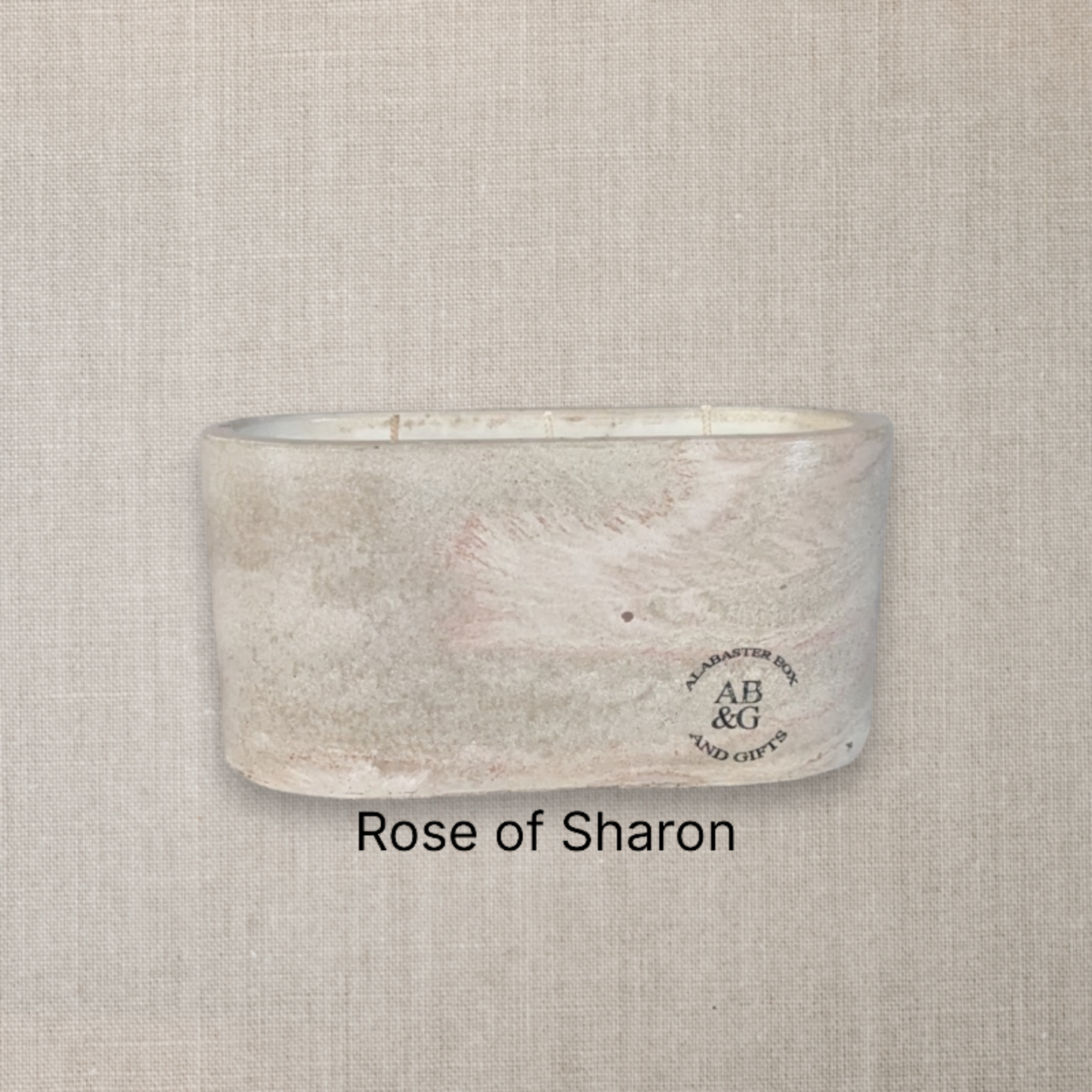 Concrete Coconut wax candle 11oz. (Rose of Sharon)